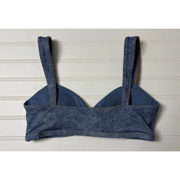 LULULEMON Everlux Sweetheart Sport Bra Medium Shorts Set Size 6 Light Blue NWOT